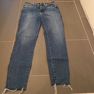 Mavi blue frayed skinny jeans size ~25